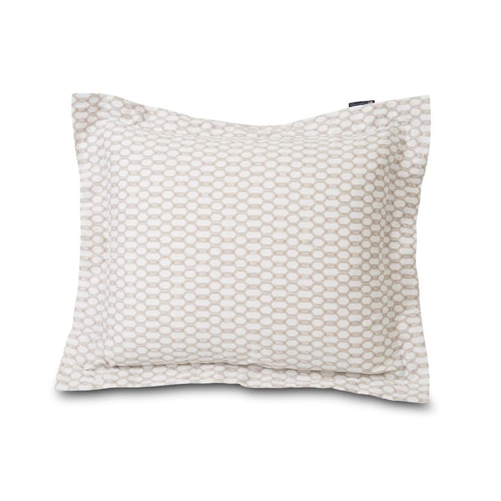 Lexington Printed pillowcase 50x60 cm, white-dark beige Lexington