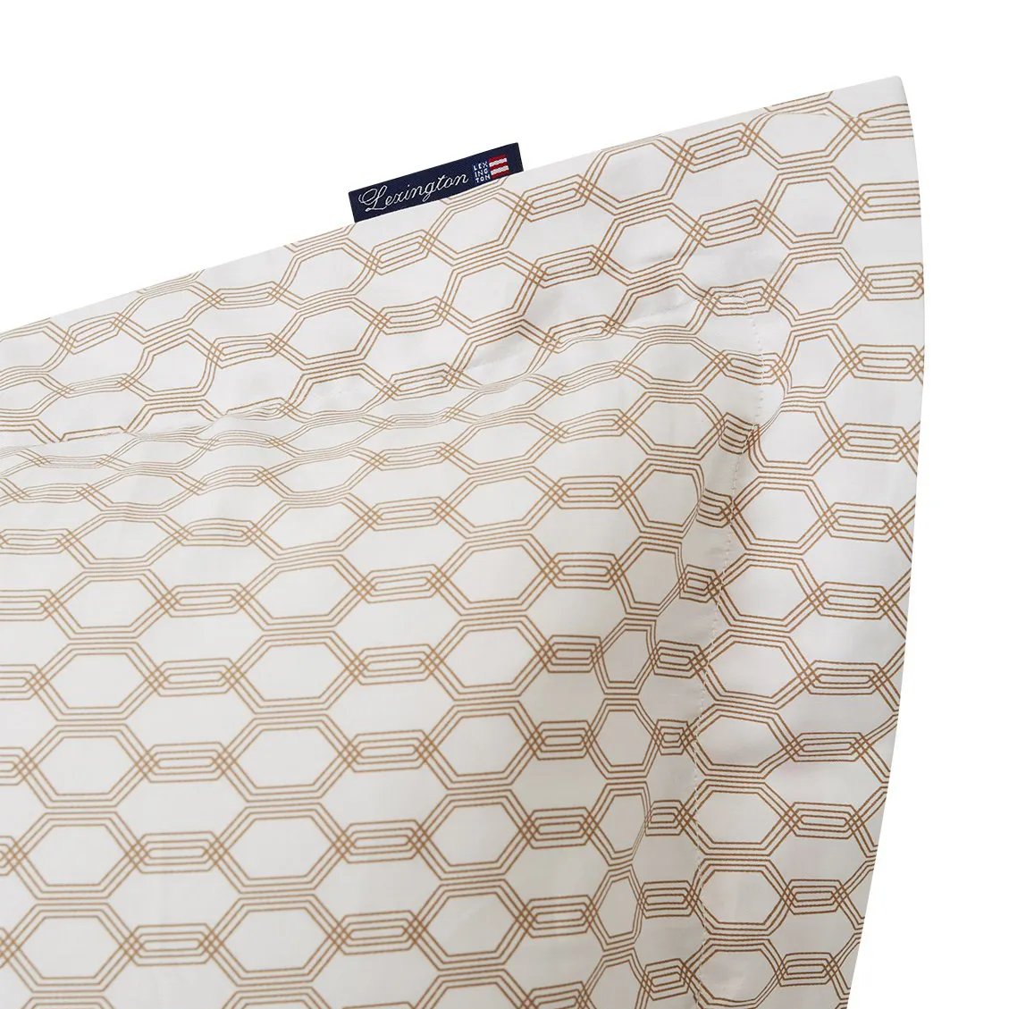 Lexington Printed pillowcase 50x60 cm, white-dark beige Lexington