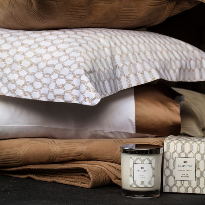 Lexington Printed pillowcase 50x60 cm, white-dark beige Lexington