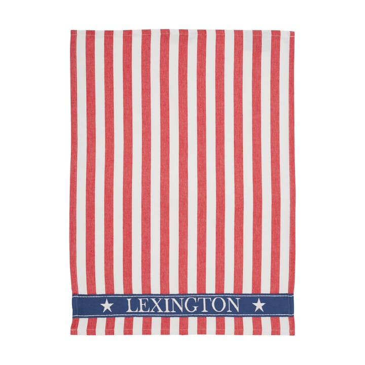 Lexington Striped kitchen towel 50x70 cm - red - Lexington
