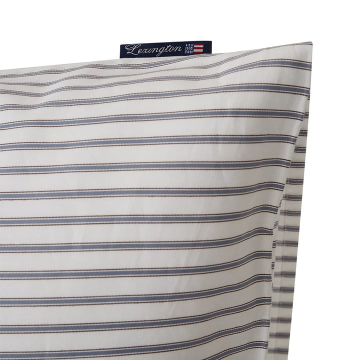 Lexington Striped pillowcase tencel 50x60 cm, white-steel blue Lexington