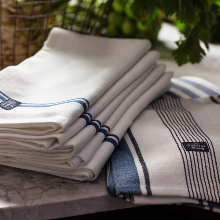 Lexington Striped Twill kitchen towel 50x70 cm - blue - Lexington