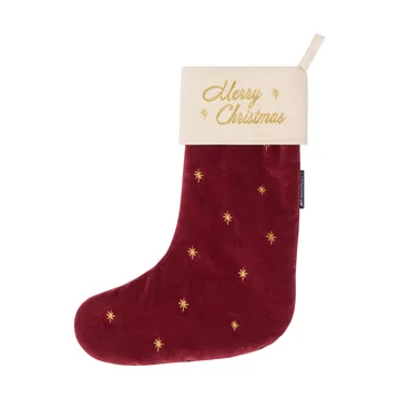 Lexington velvet Christmas stocking - Red, 45 cm - Lexington