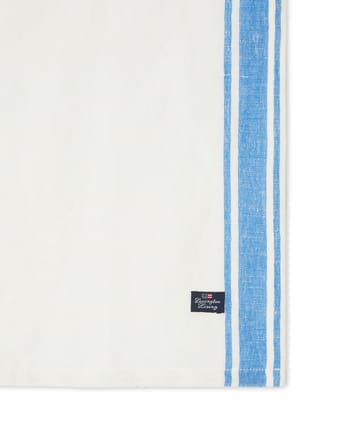 Linen Cotton Side Stripes fabric napkin 50x50 cm - Blue-white - Lexington