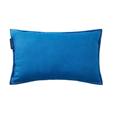 Logo Embroidered Linen/Cotton cushion 30x50 cm - Blue - Lexington