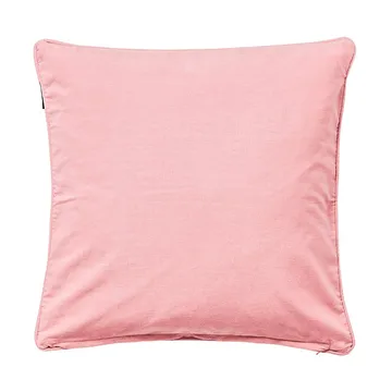 Logo Organic Cotton Canvas cushion cover 50x50 cm - Pink - Lexington