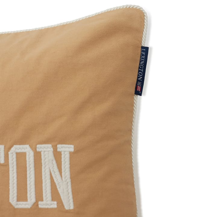 Logo Twill pillowcase 50x50 cm - Oat-White - Lexington