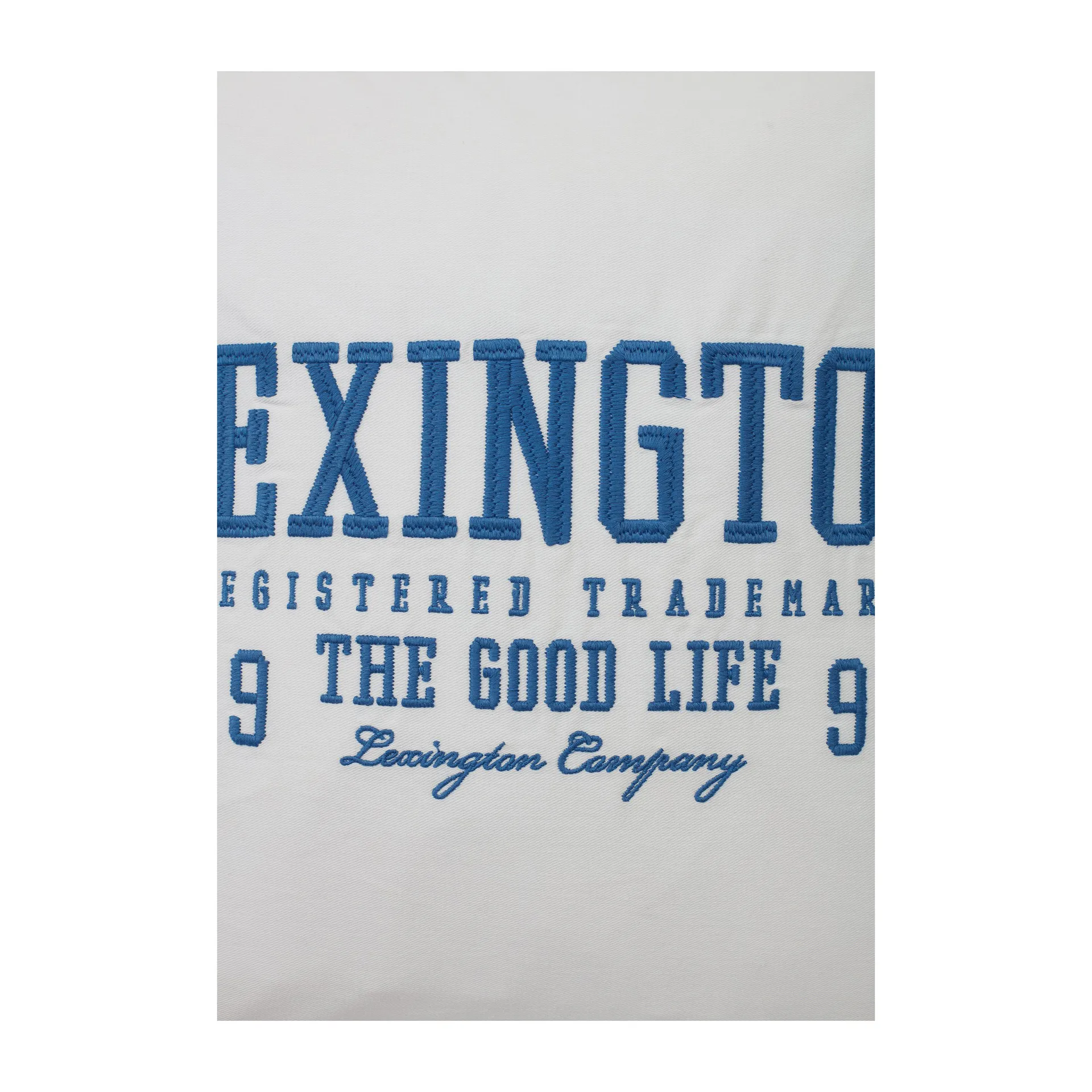 Logo Twill pillowcase 50x50 cm, White-blue Lexington