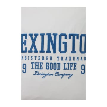 Logo Twill pillowcase 50x50 cm - White-blue - Lexington
