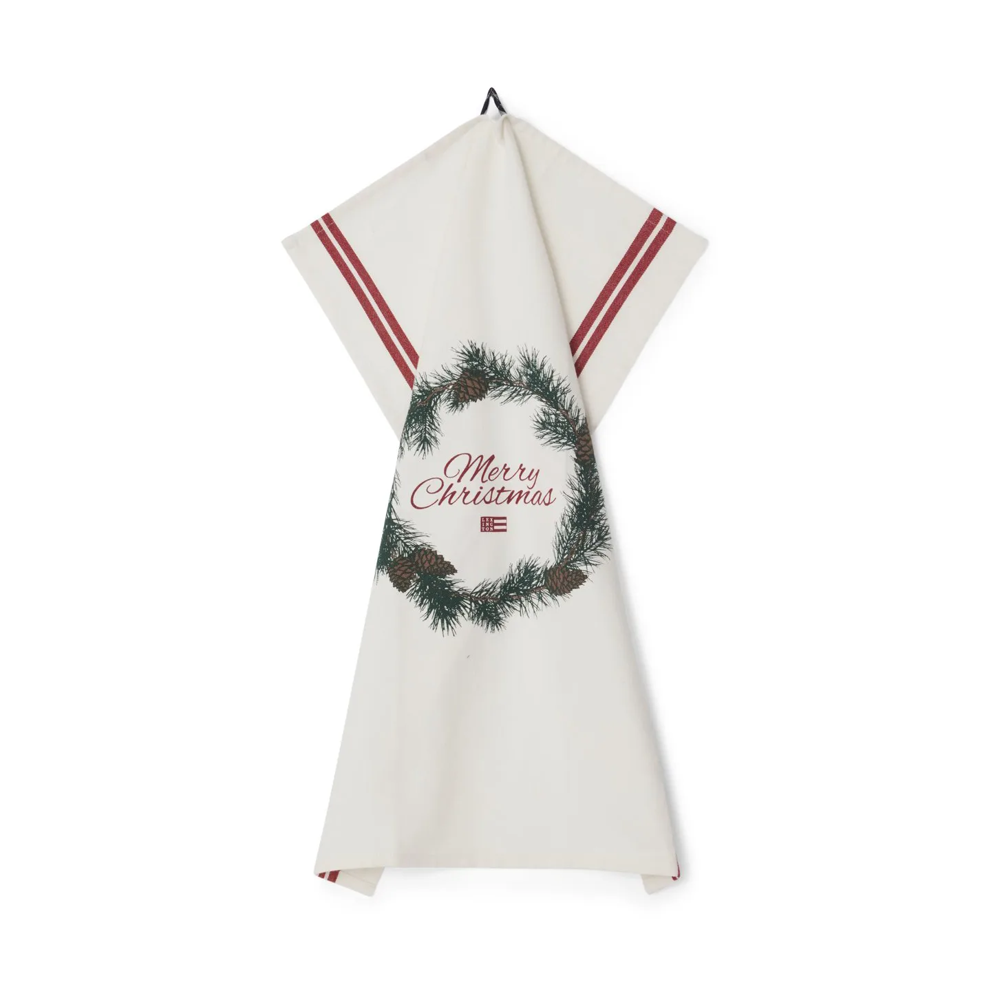 Merry Christmas Org Cotton kitchen towel 50x70 cm, White-red-green Lexington