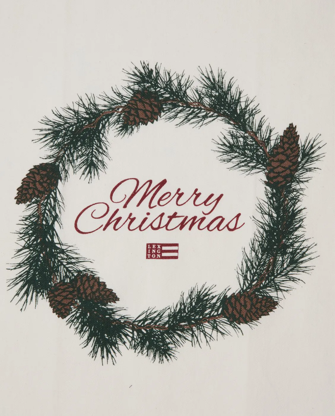 Merry Christmas Org Cotton kitchen towel 50x70 cm, White-red-green Lexington