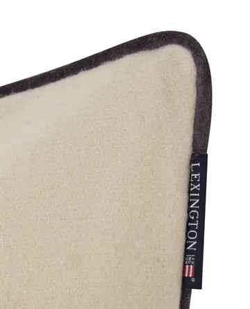 Merry Christmas Wool Mix pillowcase 50x50 cm - White-green-beige - Lexington