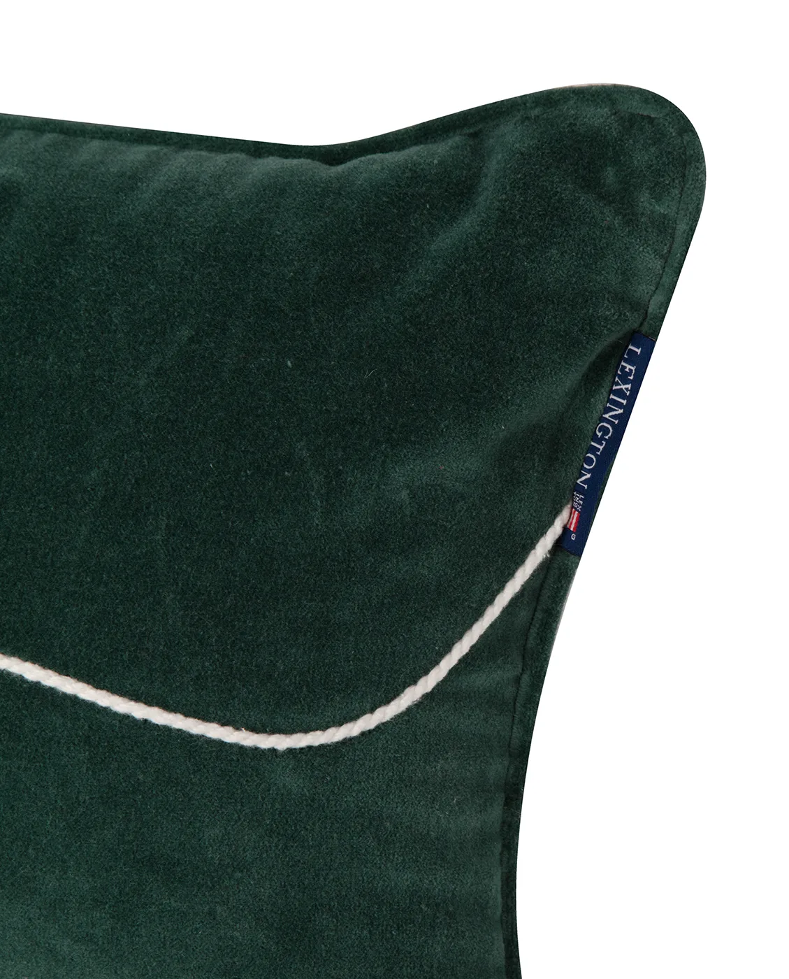 Merry Cotton Velvet cushion 30x50 cm, Green Lexington