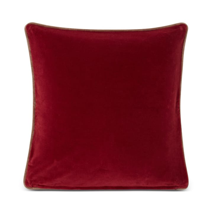 Merry Little Org Cotton Velvet pillowcase 50x50 cm, Red-beige Lexington