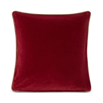 Merry Little Org Cotton Velvet pillowcase 50x50 cm - Red-beige - Lexington