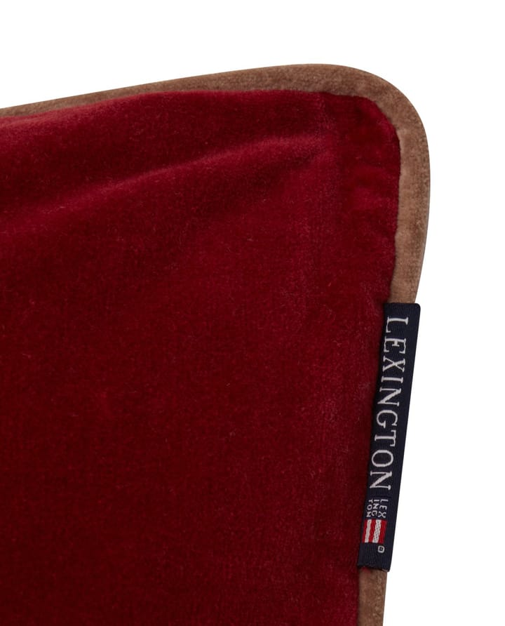 Merry Little Org Cotton Velvet pillowcase 50x50 cm, Red-beige Lexington