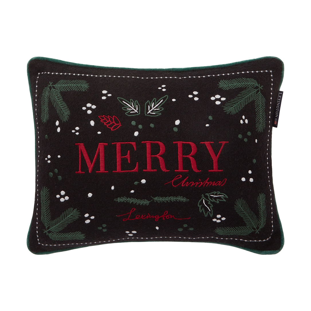 Lexington Merry wool mix cushion 30x40 cm Dark gray