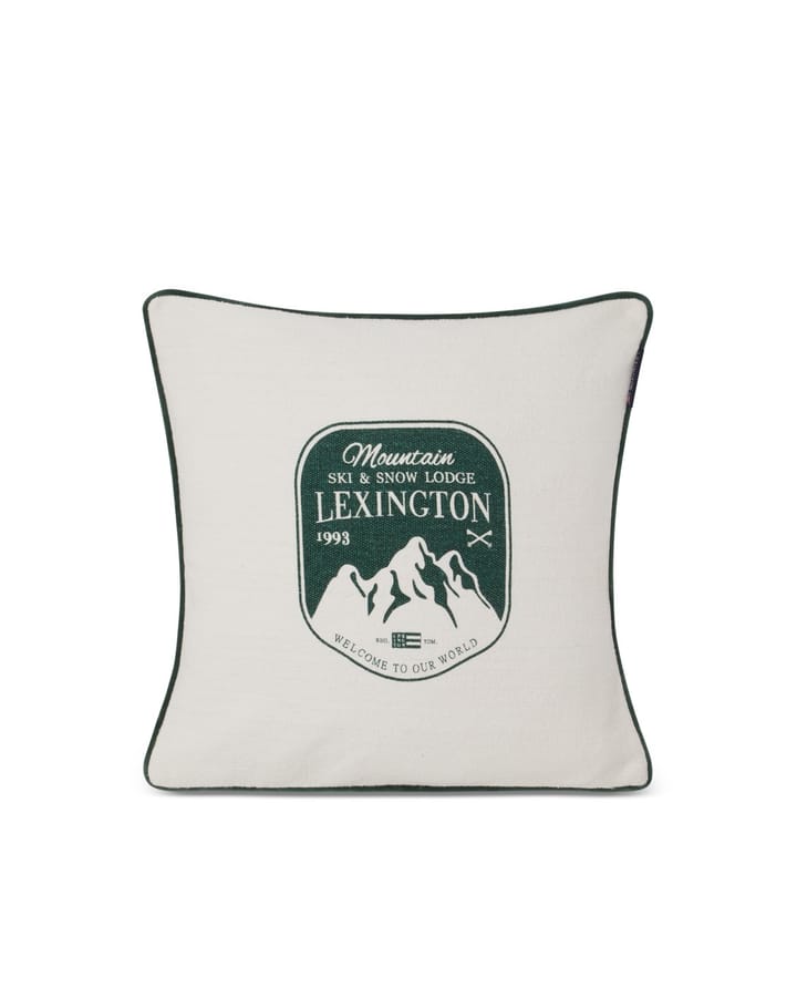 Mountain Logo pillowcase 50x50 cm - White-green - Lexington