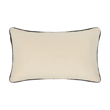 Mountains Logo wool-blend decorative cushion - White-navy, 50x30 cm - Lexington