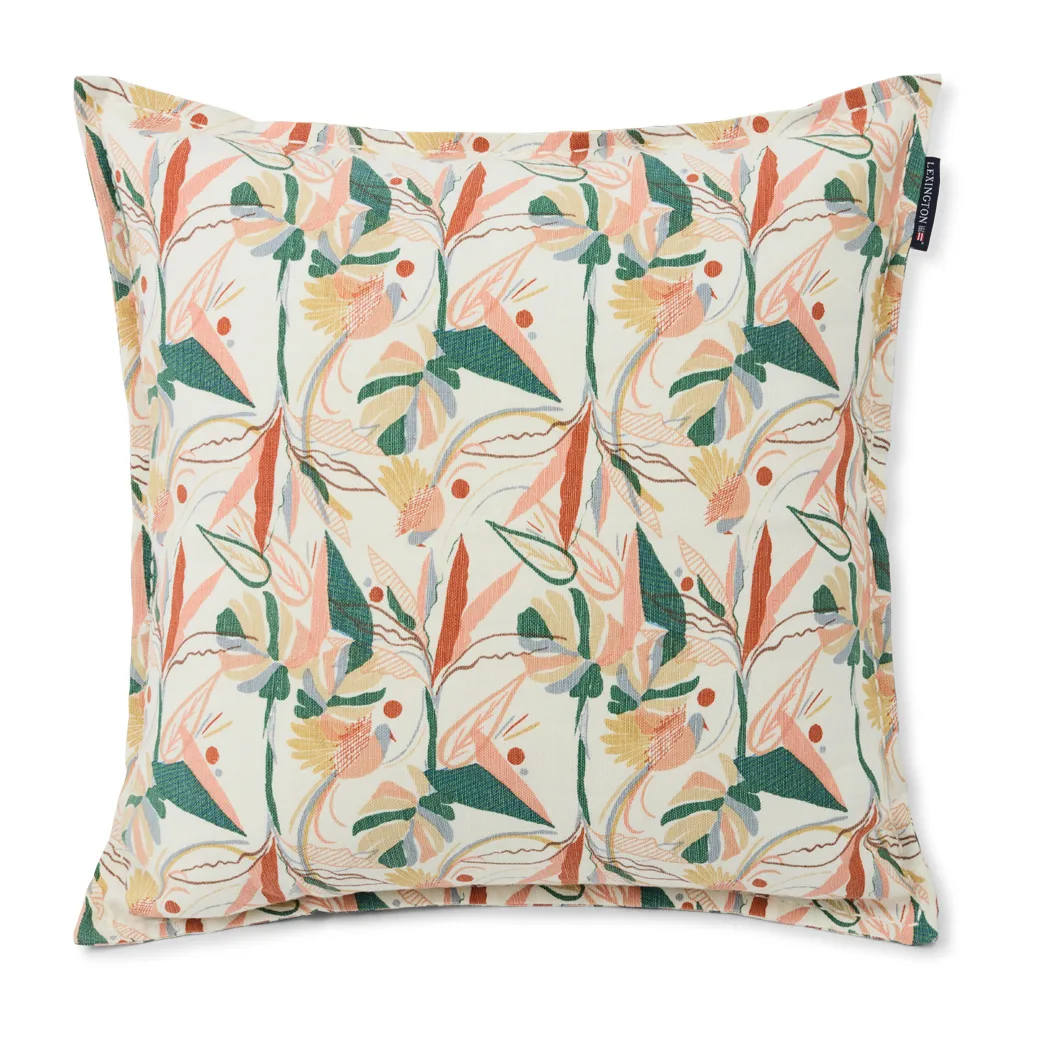 Multi Color Printed pillowcase 50x50 cm, White-multi Lexington