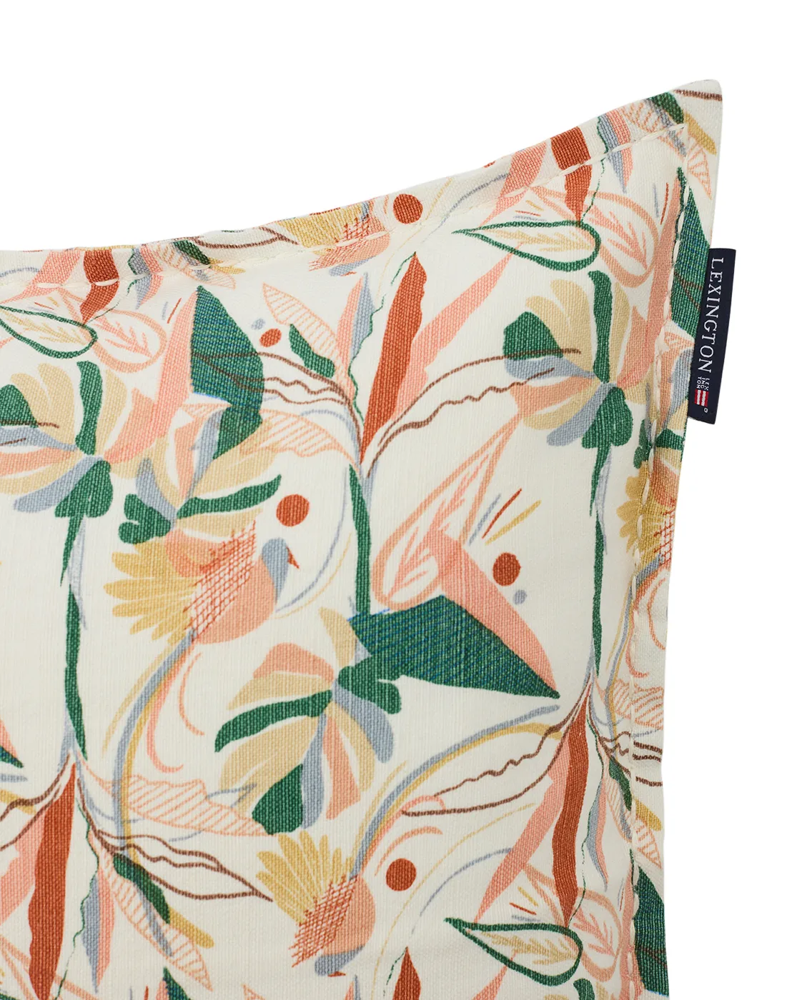 Multi Color Printed pillowcase 50x50 cm, White-multi Lexington