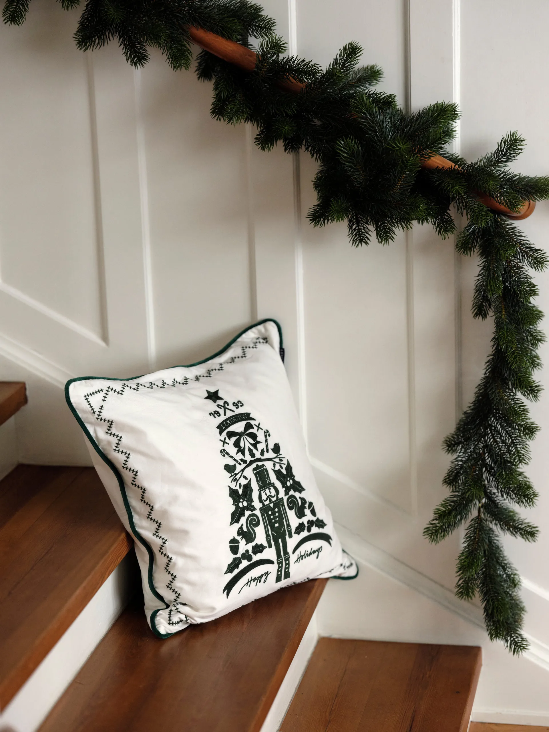 Nutcracker cushion cover 50x50 cm, White Lexington