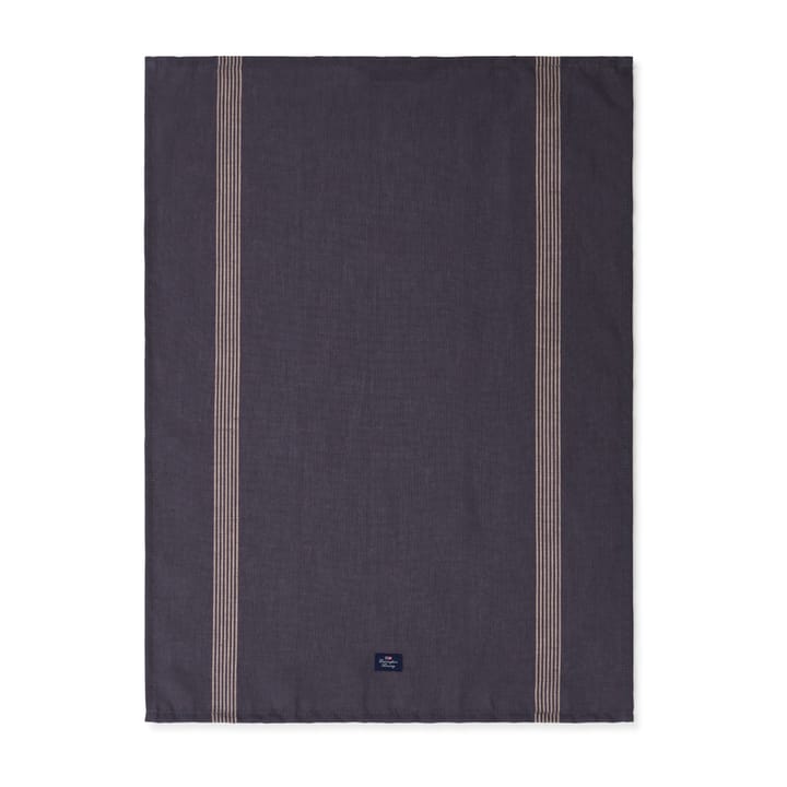 Organic Cotton Linen Classic kitchen towel 50x70 cm - Dark gray-beige - Lexington