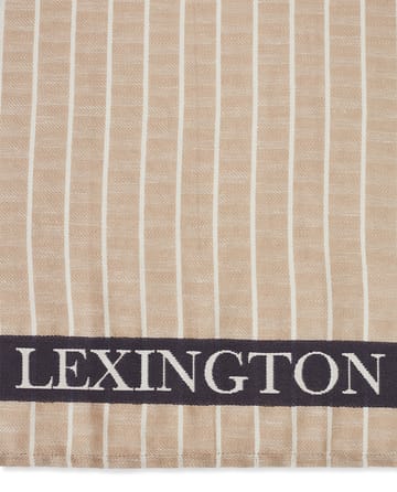 Organic Cotton Linen Jacquard kitchen towel 50x70 cm - Beige-dark gray - Lexington