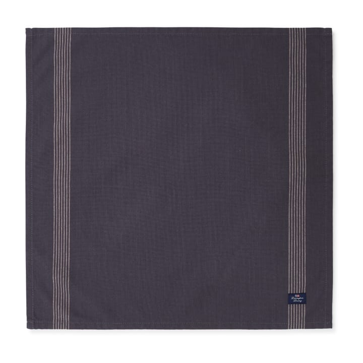 Organic Cotton Oxford napkin 50x50 cm - Dark gray-beige - Lexington