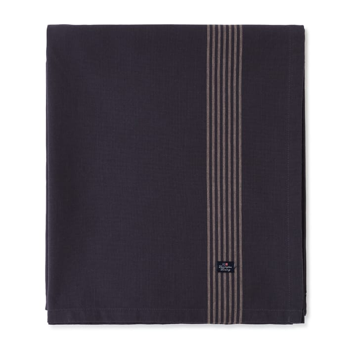 Organic Cotton Oxford table cloth 150x250 cm - Dark gray-beige - Lexington