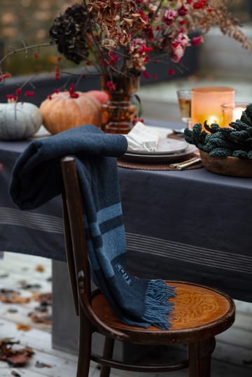 Organic Cotton Oxford table cloth 150x250 cm - Dark gray-beige - Lexington
