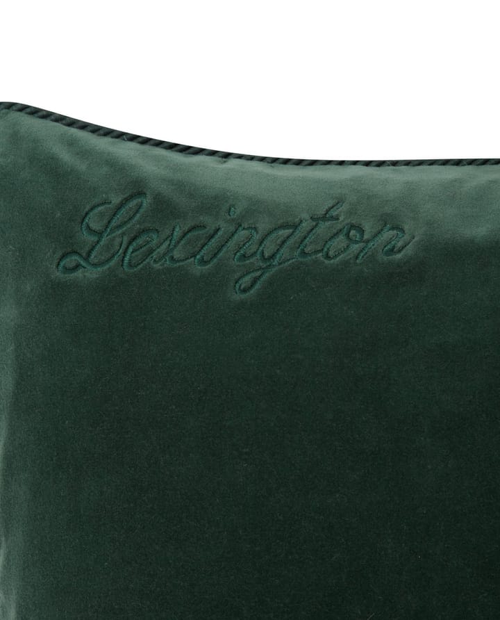 Organic Cotton Velvet pillowcase 50x50 cm, Green Lexington