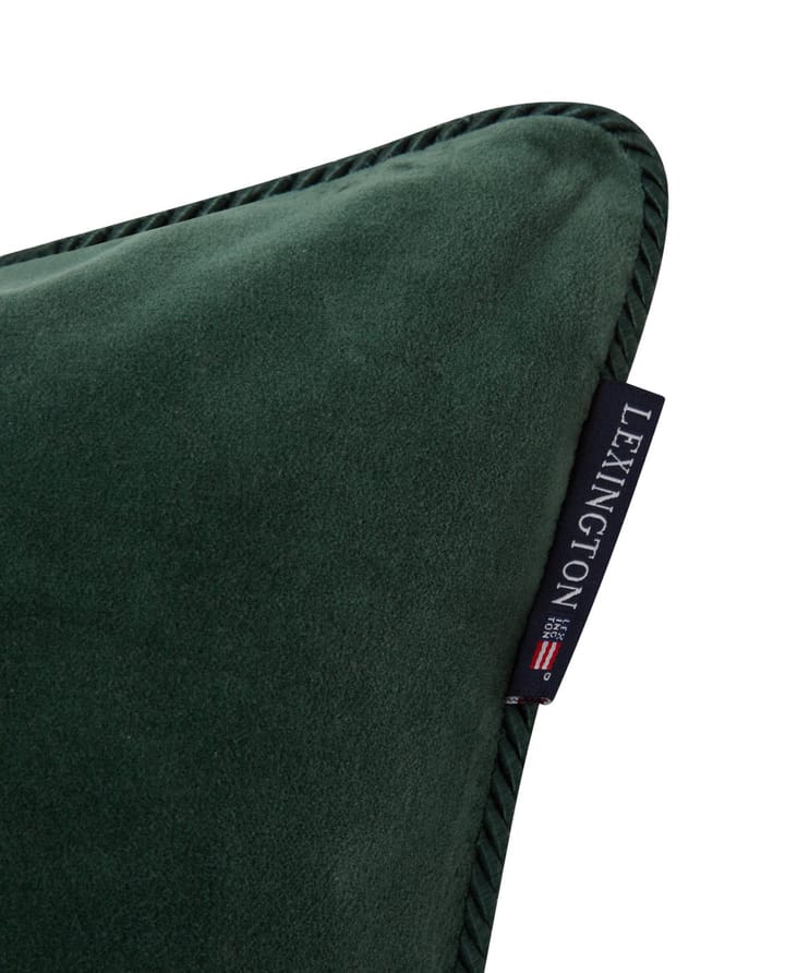 Organic Cotton Velvet pillowcase 50x50 cm, Green Lexington