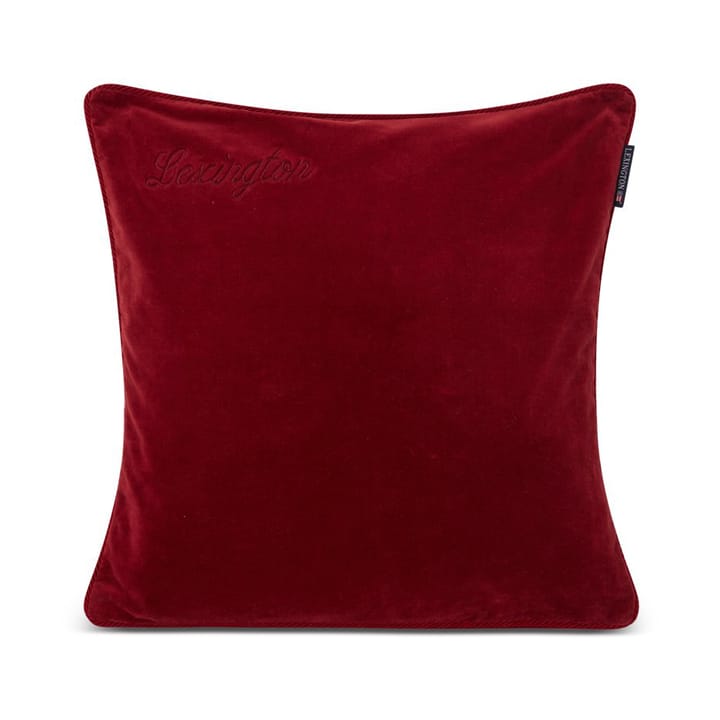 Organic Cotton Velvet pillowcase 50x50 cm - Red - Lexington