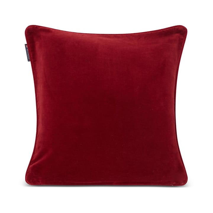 Organic Cotton Velvet pillowcase 50x50 cm, Red Lexington