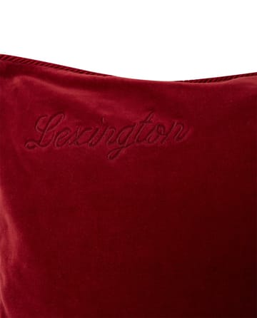 Organic Cotton Velvet pillowcase 50x50 cm - Red - Lexington
