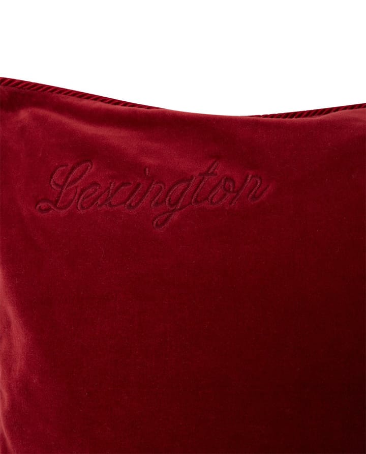 Organic Cotton Velvet pillowcase 50x50 cm, Red Lexington