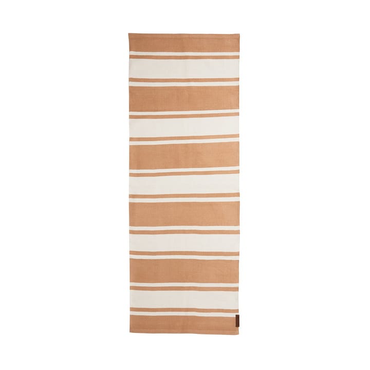 Organic Striped Cotton entrace rug 70x130 cm - Beige-white - Lexington