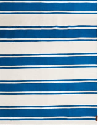 Organic Striped Cotton entrace rug 70x130 cm - Blue-white - Lexington