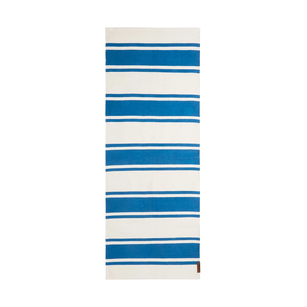 Lexington Organic Striped Cotton entrace rug 80x220 cm Blue-white