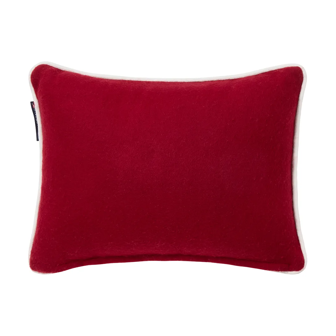 Ornament wool mix cushion 30x40 cm, Red-white Lexington