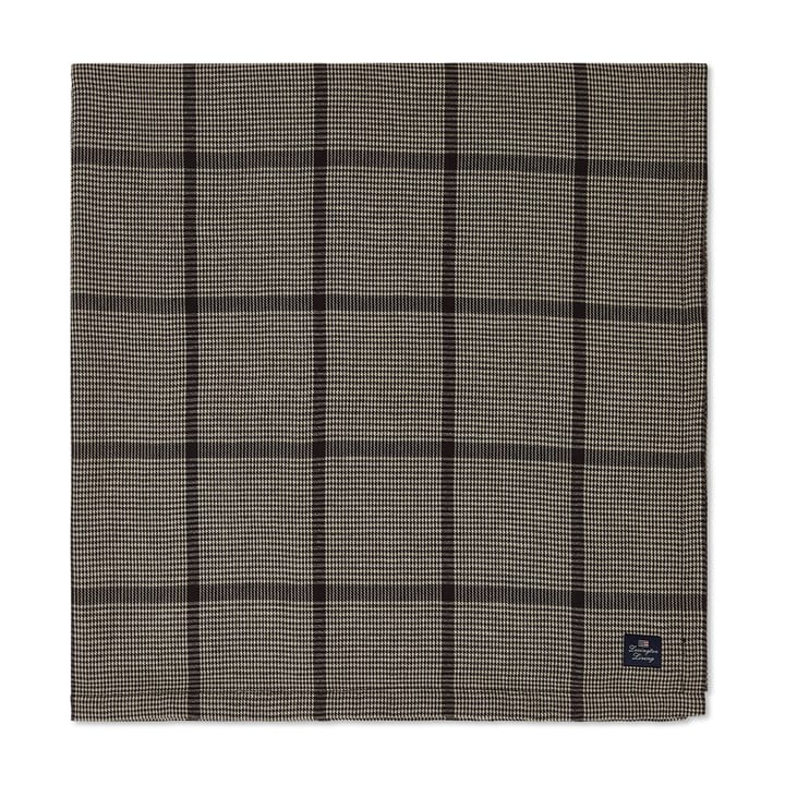 Pepita Check Cotton Linen tablecloth 150x250 cm, Dark Grey-beige Lexington