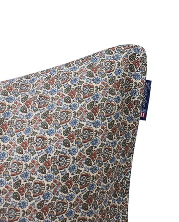 Printed flowers cotton pillowcase 50x60 cm - Beige Multi - Lexington