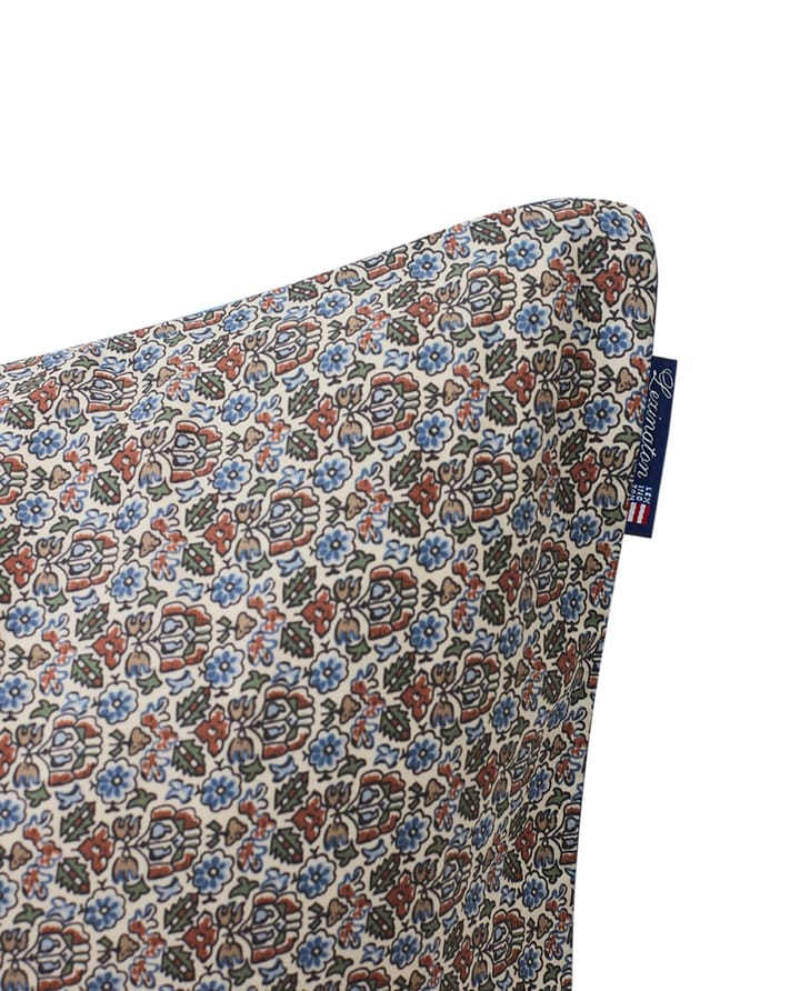Printed flowers cotton pillowcase 50x60 cm - Beige Multi - Lexington