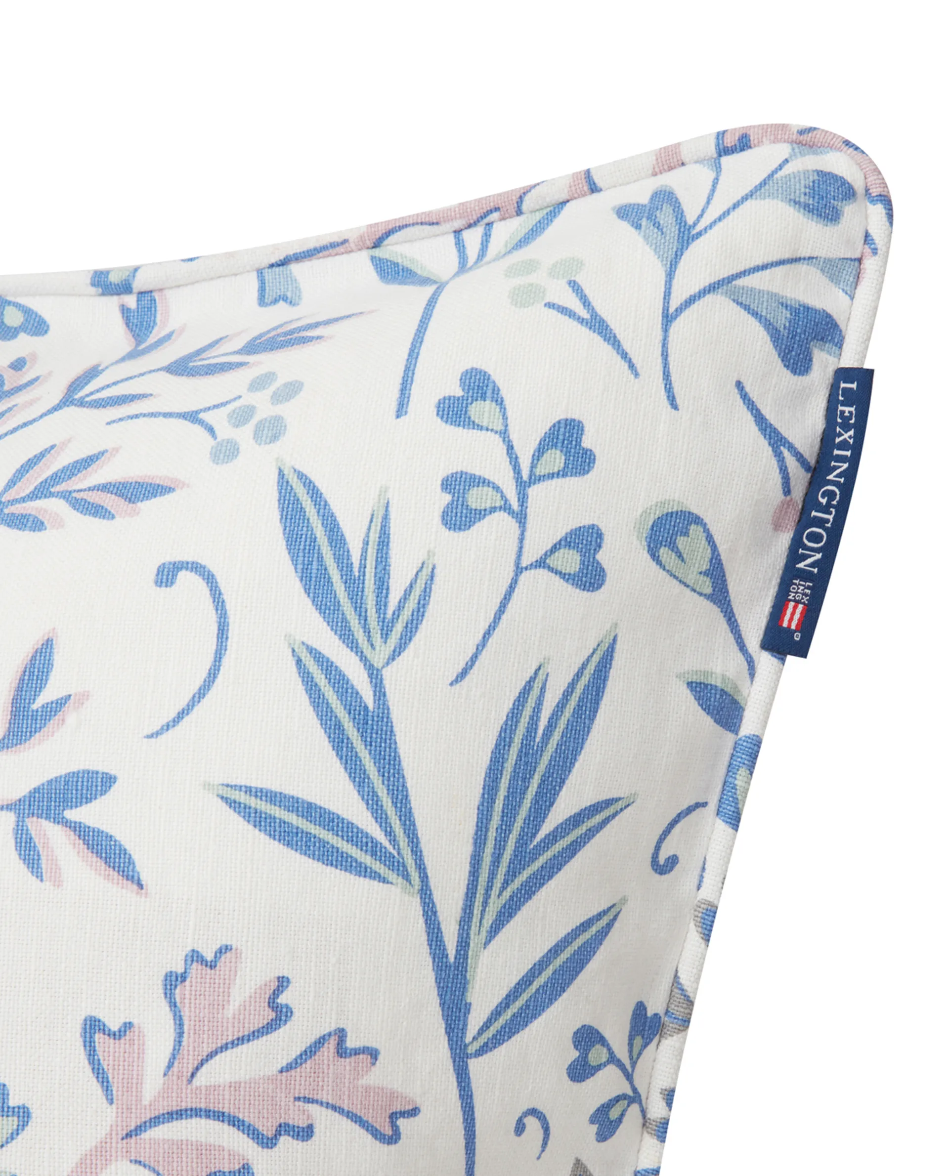 Printed Flowers cushion cover 50x50 cm, Blue Lexington