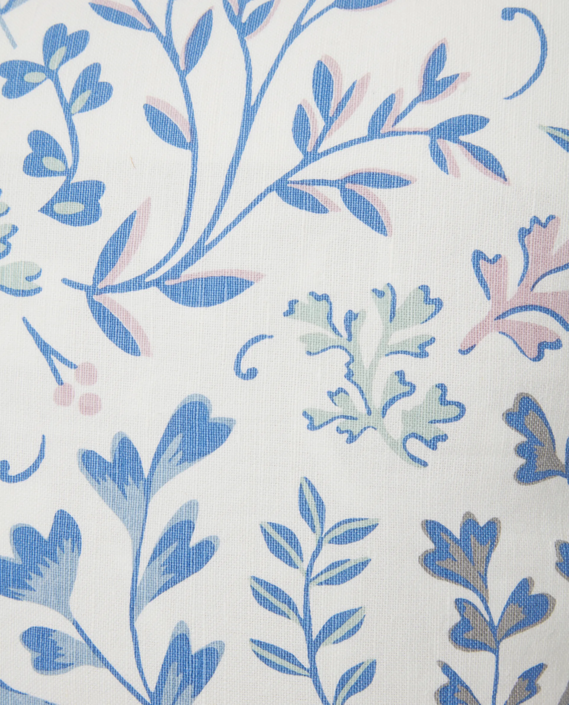 Printed Flowers cushion cover 50x50 cm, Blue Lexington