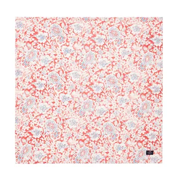 Printed Flowers Recycled Cotton fabric napkin 50x50 cm - Coral - Lexington