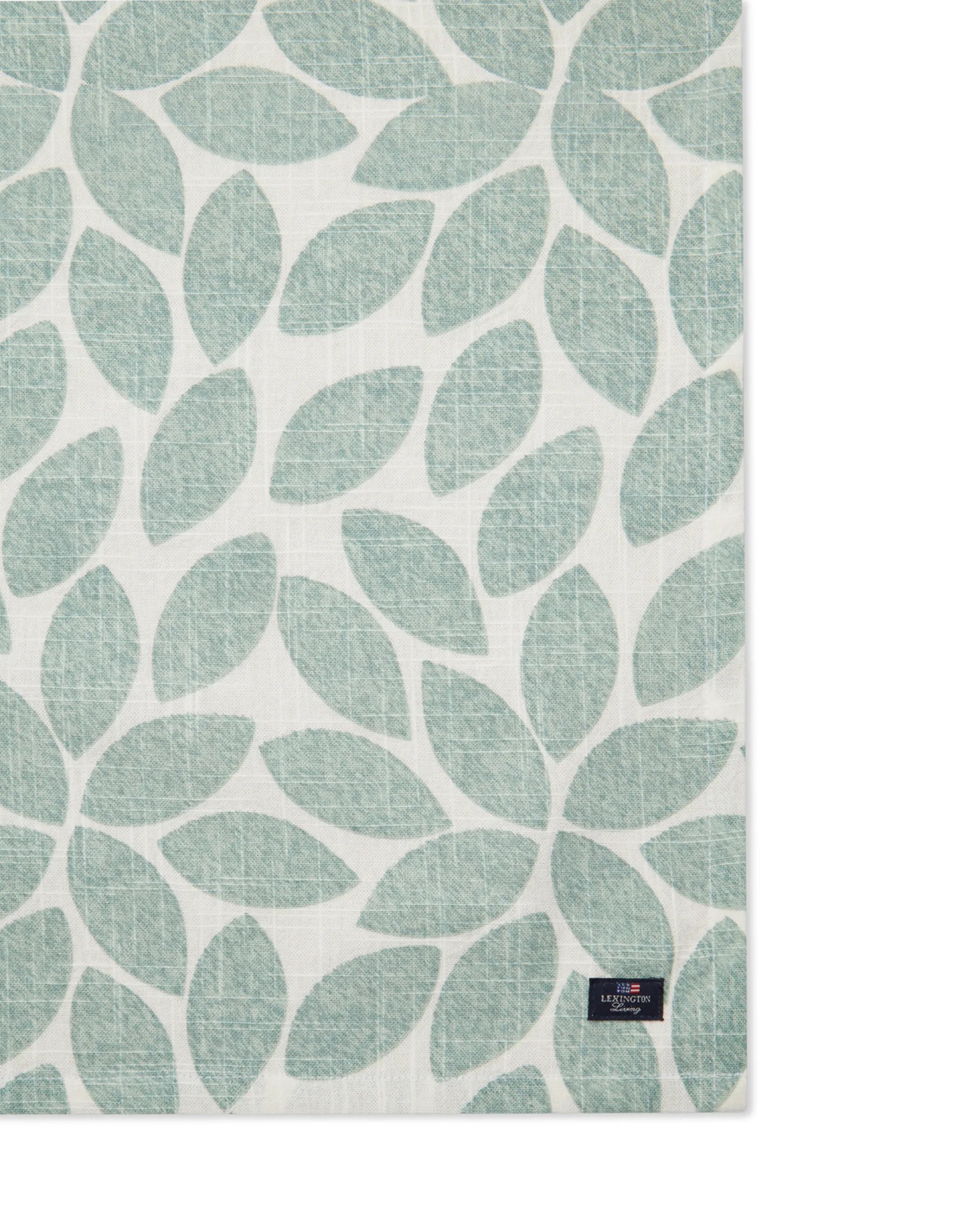 Printed Leaves fabric napkin 50x50 cm, Green Lexington