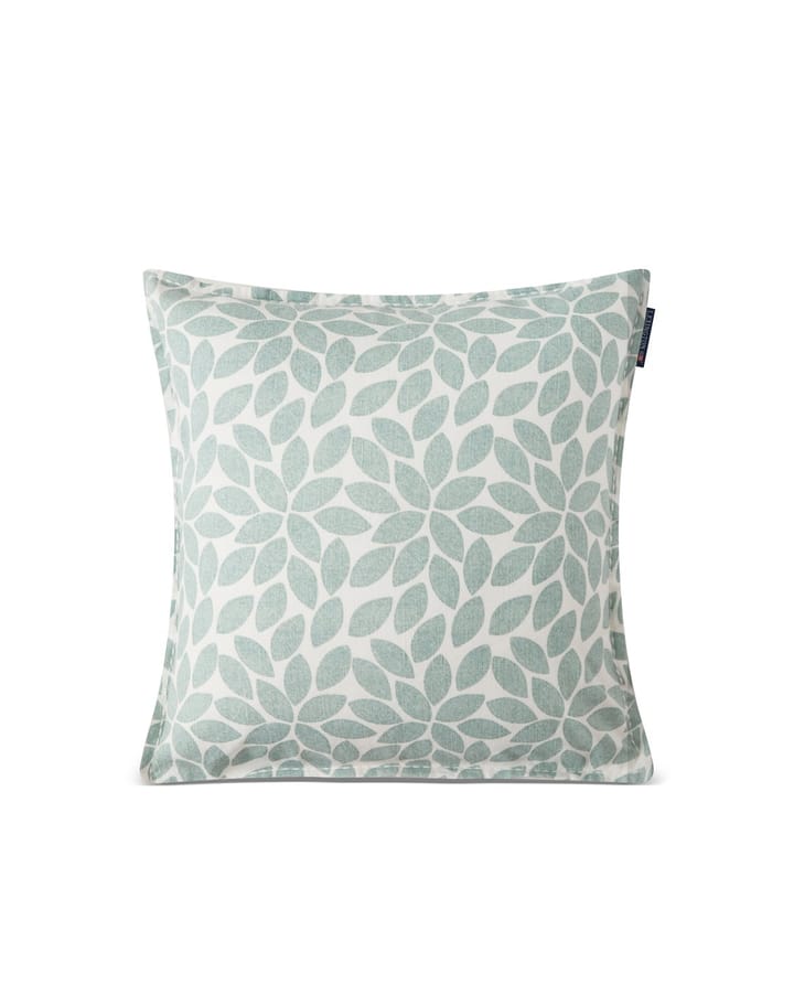 Printed Leaves pillowcase 50x50 cm - White-green - Lexington