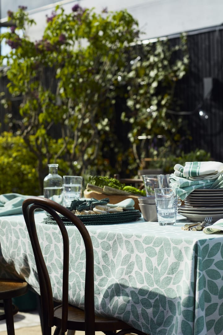 Printed Leaves tablecloth 150x250 cm, Green Lexington